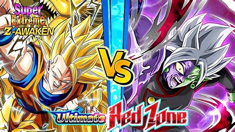 Super Eza Ssj Goku Vs Fusion Zamasu The Ultimate Red Zone Dbz