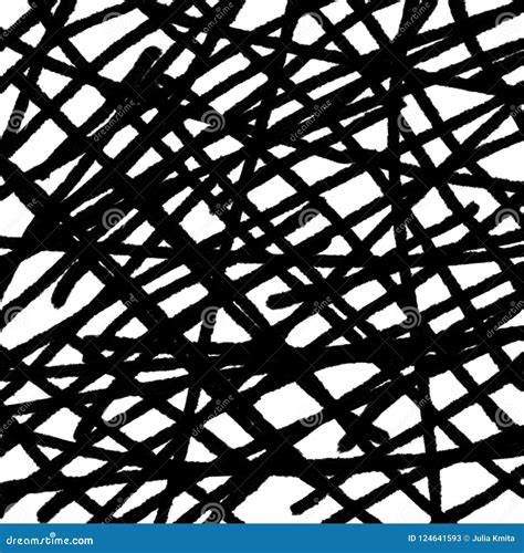 Black Abstract Scribble Grid Background Stock Illustration
