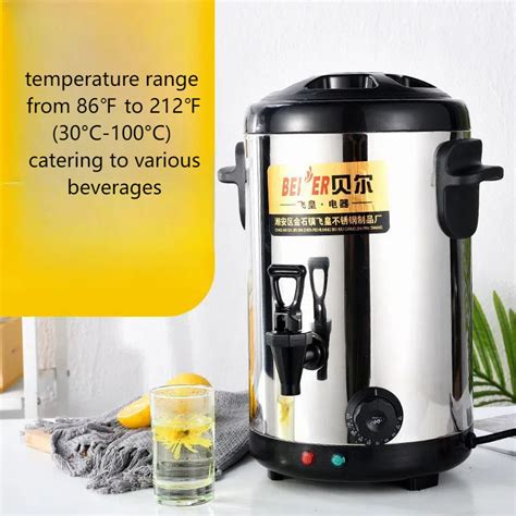 Electric Heating Beverage Dispenser Hot Cold Water Urn Stainless Steel Hot Drink Dispenser