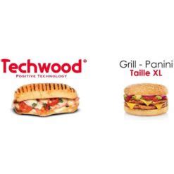 Grill viande et panineuse électrique Techwood TGD 2180 imychic