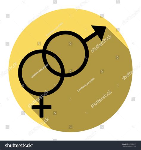 Sex Symbol Sign Vector Flat Black Stock Vector Royalty Free Shutterstock