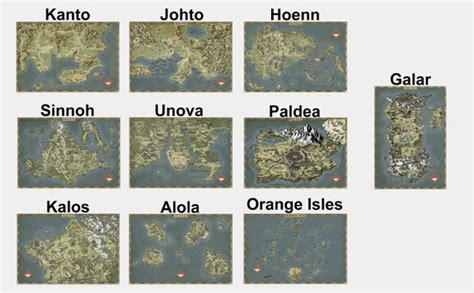 Pokemon Sinnoh Map