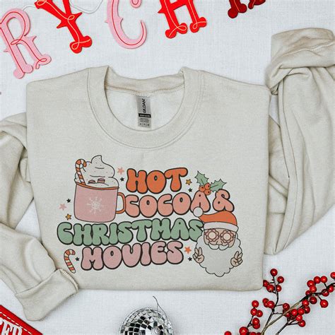 Hot Cocoa Christmas Movies Sublimation Crafty Cutter Svg