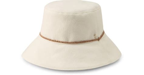 Helen Kaminski Sundar Cotton Bucket Hat In Natural Lyst