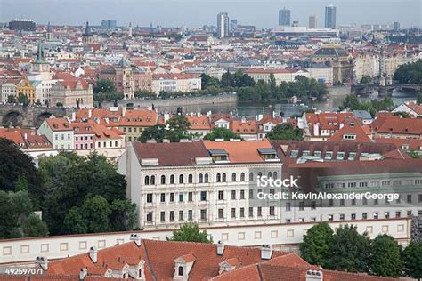 pemandangan kota praha republik ceko foto stok  gambar