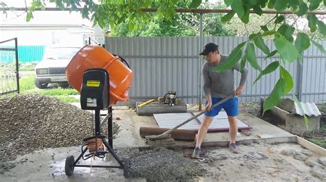 крашеный щебень 1й этап - YouTube