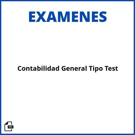 Examen De Contabilidad General