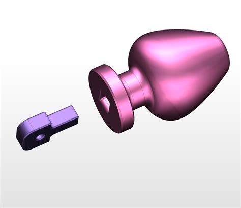 Anal Plug Stl Files Keychain D Model D Print File But Plug Funny Keychain For Party Adults