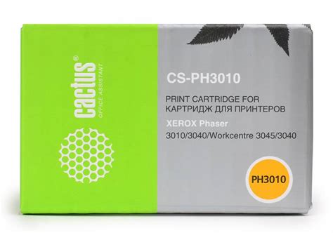 Картридж лазерный Cactus CS-PH3010 106R02181 черный (1000стр.) для ...