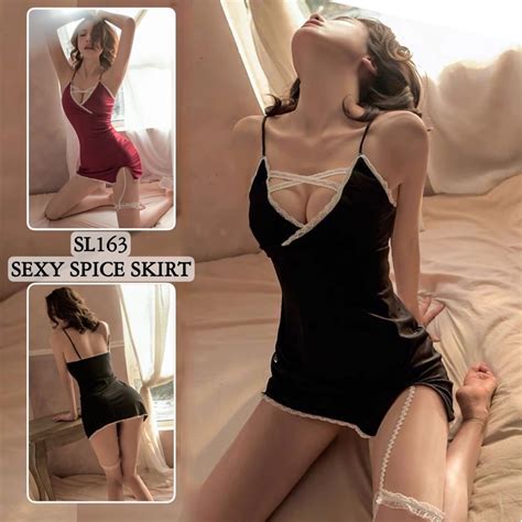 Jual Sexy Lingerie Dress Babydoll Baju Tidur Sexy Wanita Sexy Skirt