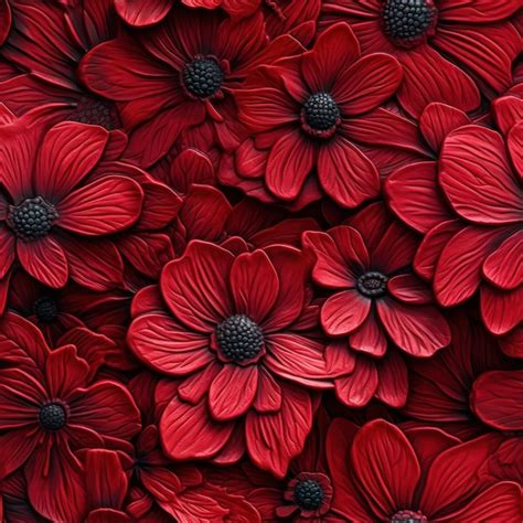 Premium AI Image | Red flowers wallpapers that will make you smile red ...