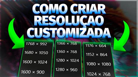 COMO CRIAR RESOLUÇÃO PERSONALIZADA NVIDIA AMD HD GRAPHICS e