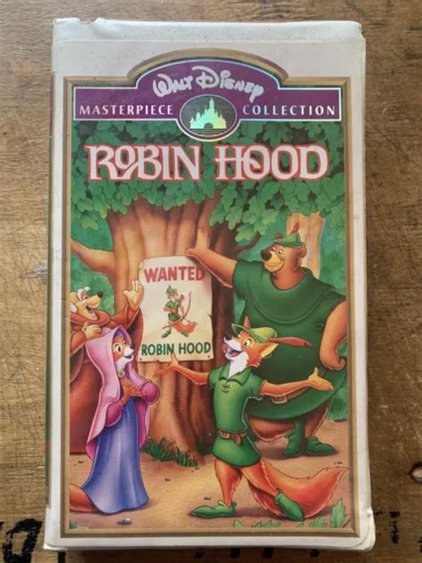 Disneys Robin Hood Big Box Vhs Video Tape Masterpiece Collection