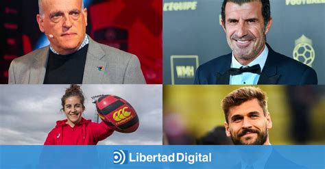 Javier Tebas Luis Figo Fernando Llorente Y Patricia Garc A Ser N Los