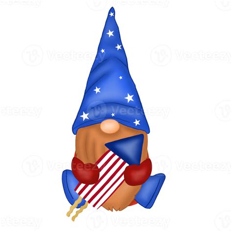 Free Día De La Independencia De Los Gnomos 4 De Julio 10835102 Png With