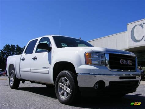 2009 Summit White Gmc Sierra 1500 Sle Crew Cab 18851465 Photo 2 Car Color