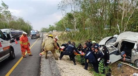 Tragedia De Turistas En La Autopista M Rida Canc N Un Ni O Muerto