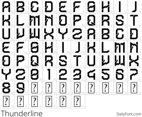 thunderline  ekozero  dailyfontcom