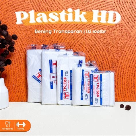 Jual Kantong Plastik Hd Tahan Food Grade Plastik Hd Tictas Shopee Indonesia