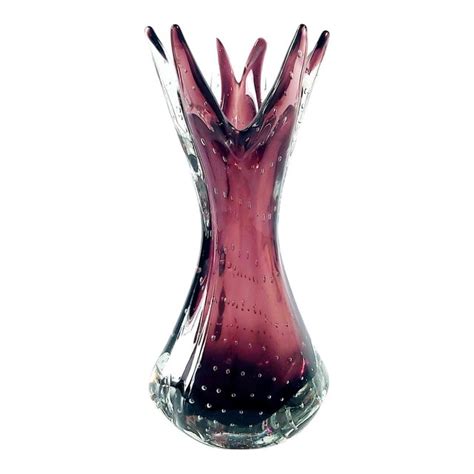 Bullicante Murano Glass Vase By Archimede Seguso 1970s Chairish