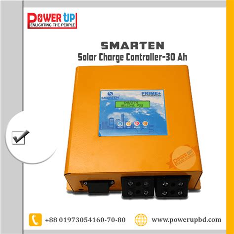 Smarten MPPT Solar Charge Controller-30 Ah – POWER UP SOLUTION