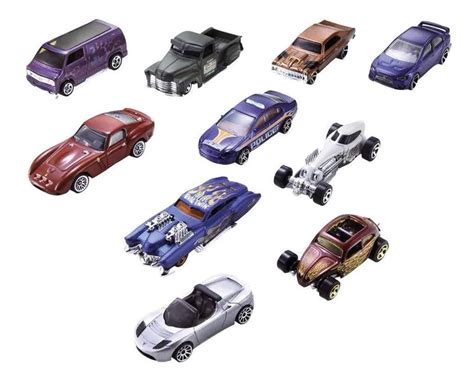 Hot Wheels Conjunto de Veículos 10 Carros Sortidos Pirlimpimpim Brinquedos