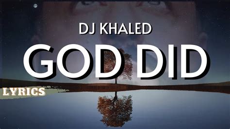 Dj Khaled God Did Lyrics Ft Rick Ross Lil Wayne Jay Z John