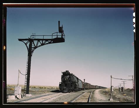 West Bound Santa Fe R R Freight Train Waiting In A Siding Flickr