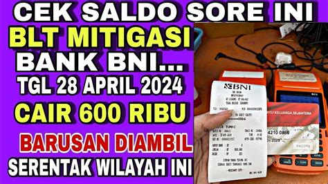 Pkh Hari Ini Cek Saldo Sore Ini Blt Mitigasicair Daerah Ini Bank Bni