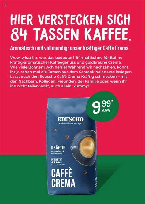 Eduscho Caffè Crema Mild Angebot bei Tchibo