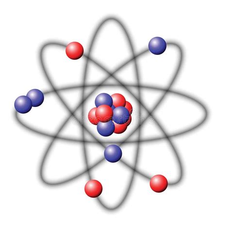 3d Helium Atom stock illustration. Illustration of neutron - 3733751