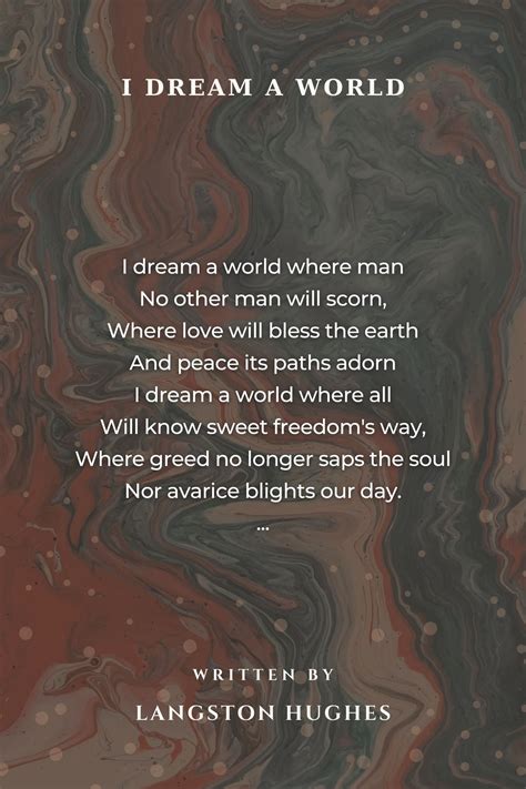 Langston Hughes Poems Dreams