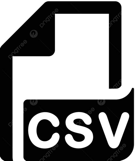 Csv File Icon Spreadsheet Format Vector Vector Spreadsheet Format