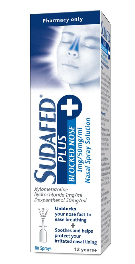 SUDAFED® Plus Blocked Nose Nasal Spray | SUDAFED®