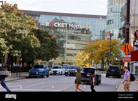 Rocket Mortgage Field House In Downtown Cleveland Ohio Stock Photo Alamy