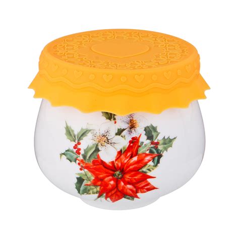 Посуда фарфоровая "Lefard" Баночка Для Меда/Варенья с силиконовой ...