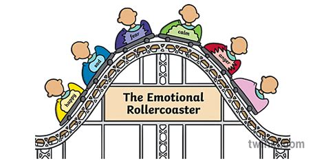 The Emotional Roller Coaster Activity Emotions Colors Ks1