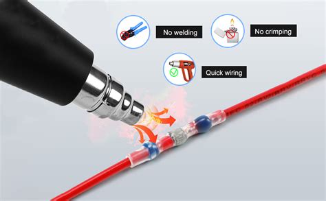 Mriuuod Pcs Solder Seal Wire Connectors Heat Shrink Terminals