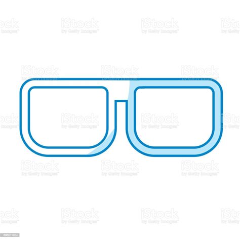 Silhouette Nice Glasses Accessory To Can See Stock Illustration ...