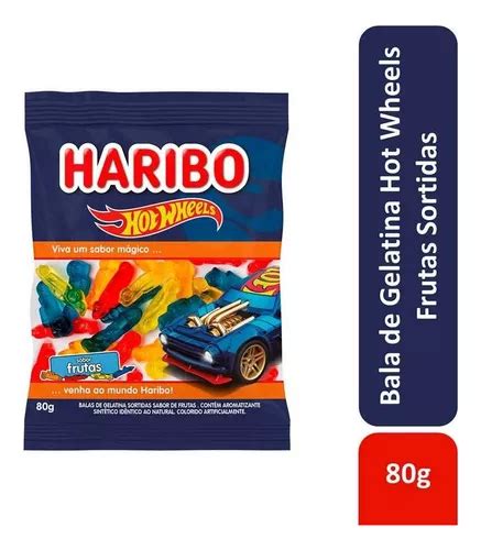 Kit C Bala De Gelatina Frutas Hot Wheels Haribo G Frete Gr Tis