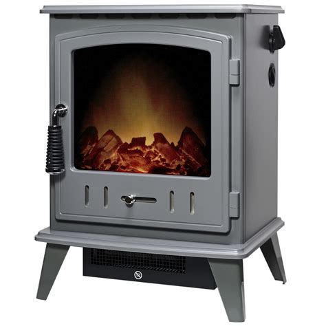 Adam Aviemore Grey Electric Stove Fire Fol103147 Appliances Direct