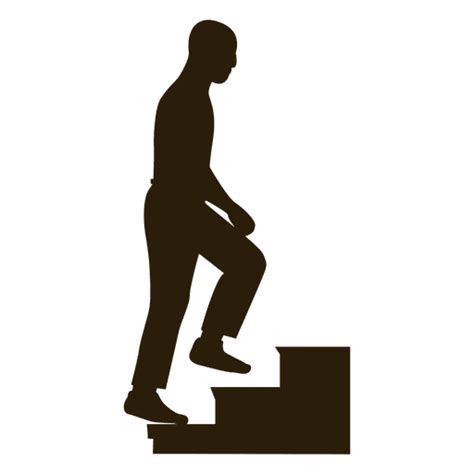 Diseño PNG Y SVG De Hombre Subiendo Escaleras Secuencia 11 Para Camisetas