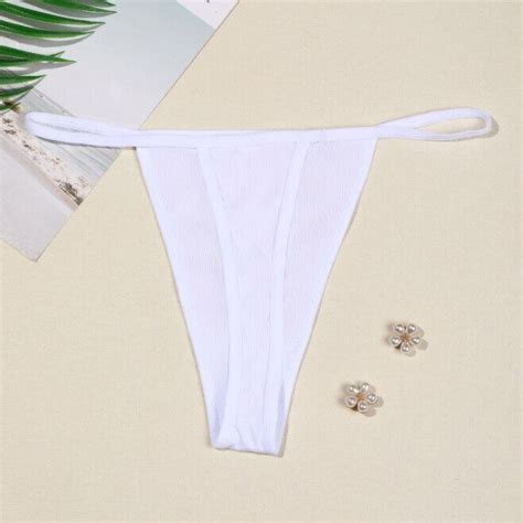 Plus Size Womens G String Thongs Panties Sexy High Cut Underwear Briefs Bikini Ebay
