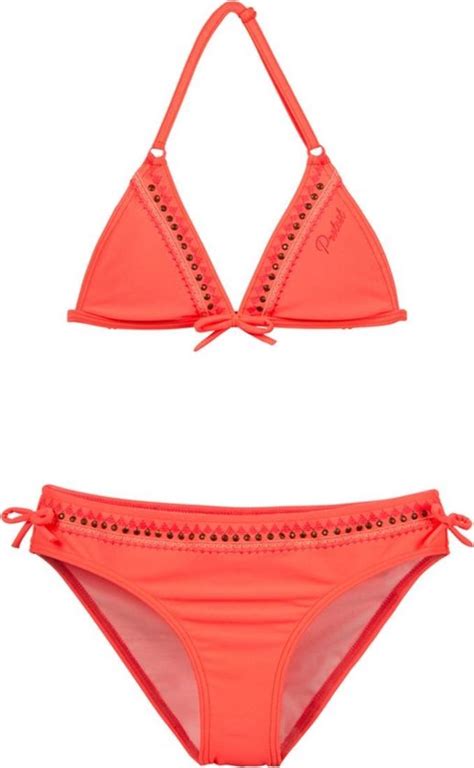 Protest RIFKA JR Triangle Bikini Coraal Rood Bol
