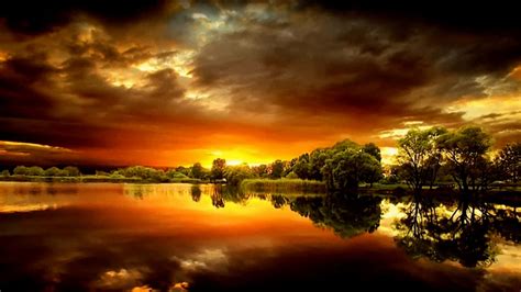 impressive sunset scenery wallpaper wallpaperscom
