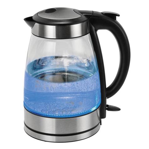 Kalorik Black and Stainless Steel Glass Water Kettle » Petagadget