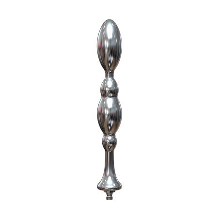 Hismith Cm Metal Anal Plug With Continuous Beads And Tapered Head