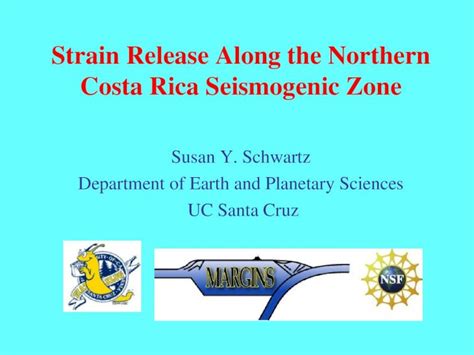 Ppt Strain Release Along The Northern Costa Rica Seismogenic Zone