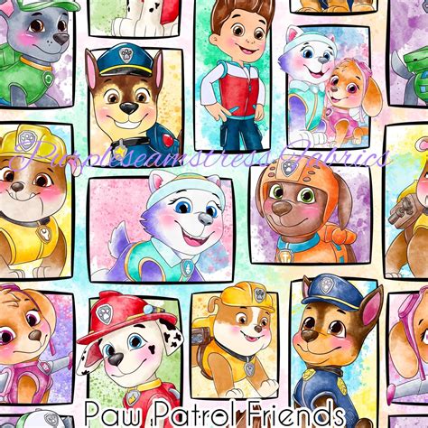 Paw Patrol Friends Purpleseamstress Fabric