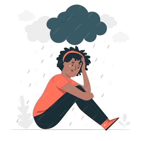 Desenhos Depressão - Ilustração do conceito de depressão | Vetor Grátis